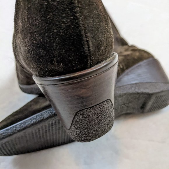 Aquatilia suede boots chocolate brown elastic calf - Picture 6 of 12